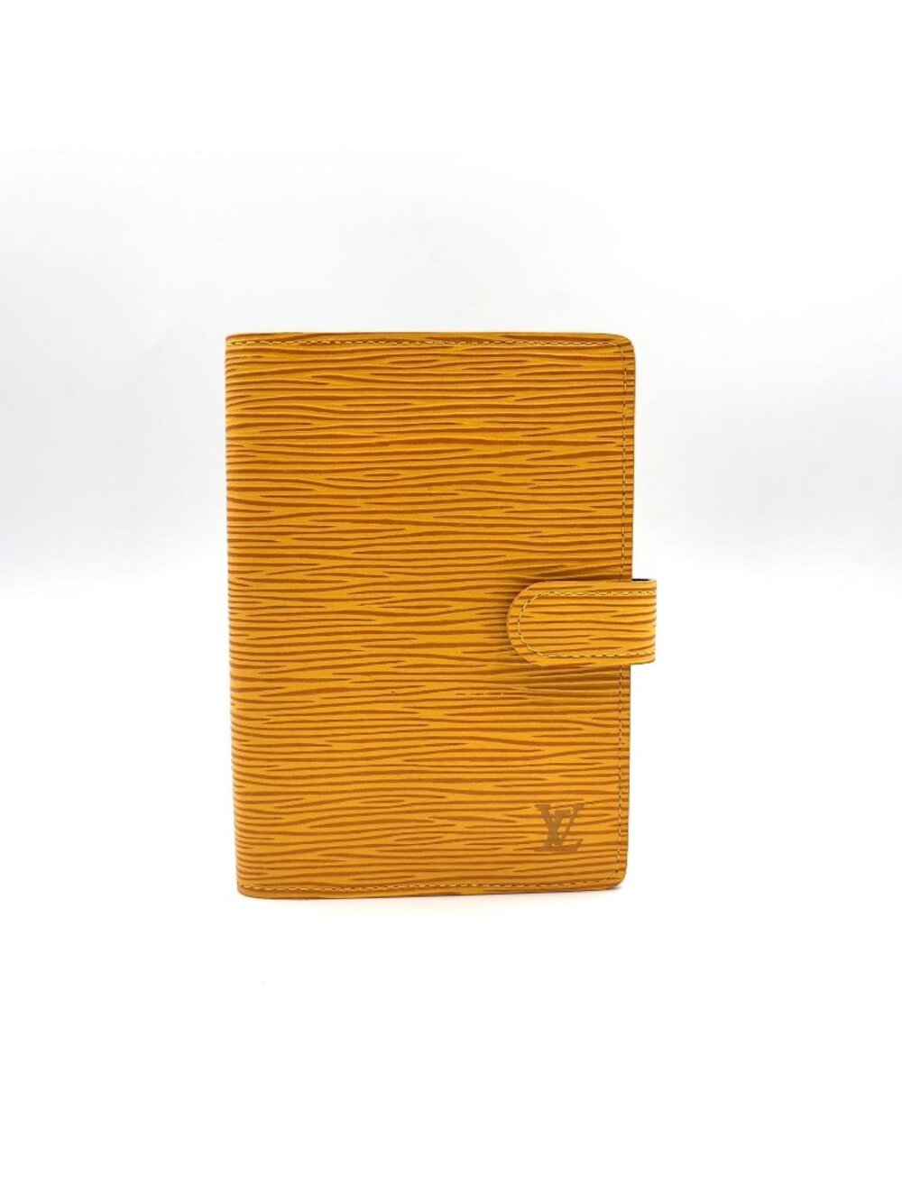 Louis Vuitton Epi Agenda PM Leather Yellow Cover Gold